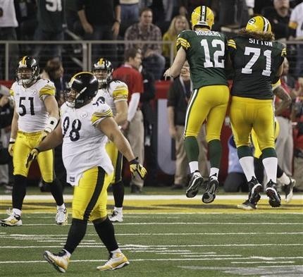 Injury-plagued Packers down Steelers, 31-25, to win Super Bowl 