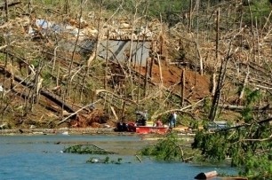 Portions of Lake Burton closed because of tornado damag