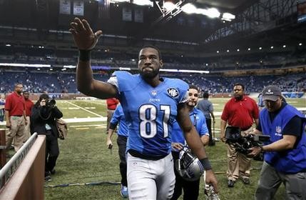 Detroit Lions Calvin Johnson Varsity Jacket