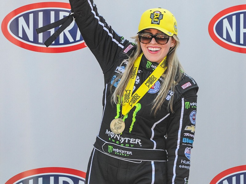 Brittany Force became the first female driver to win the Four-Wide National...