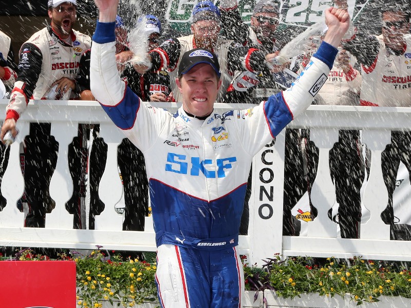 Last Lap Pass Gives Keselowski Xfinity Win At Pocono | AccessWDUN.com