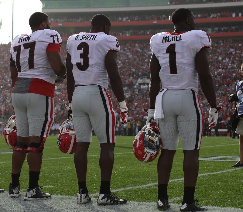 Sony Michel and Roquan Smith on the College Football Playoff Media  Teleconference, Tuesday, Jan. 2, 2018 – Bulldawg Illustrated