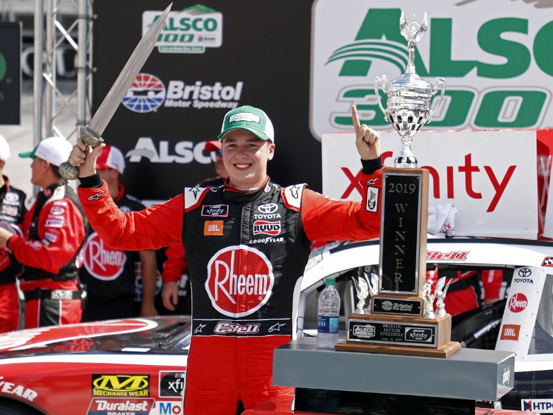 Bell rings up Bristol win for Xfinity Dash 4 Cash bonus ...