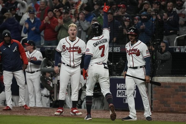 Braves beat Astros 3-2, on brink of World Series title