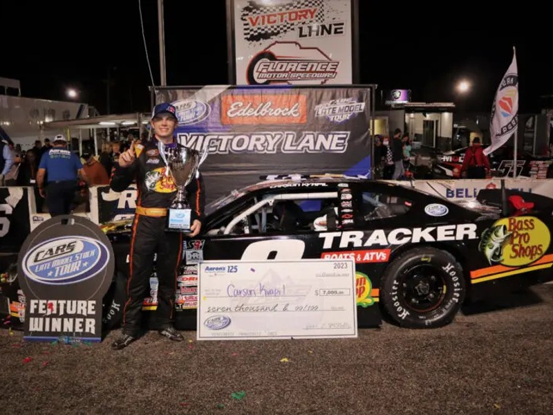 Carson Kvapil takes CARS Tour LMSC victory at Florence