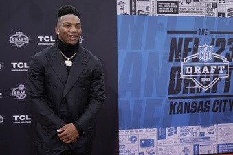 Scenes from the 2023 NFL Draft red carpet in Kansas City