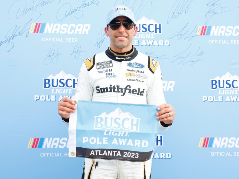 Aric Almirola Claims NASCAR Cup Series Pole At Atlanta | AccessWDUN.com